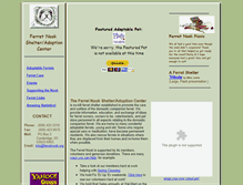 Tablet Screenshot of ferretnook.org